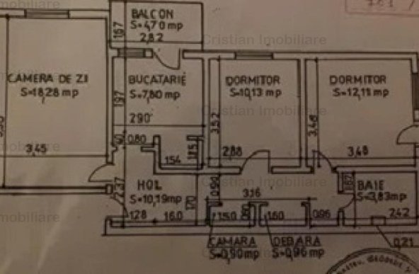 PARTER LUX LUX  72mp 3 cam conf1 Decomandat etaj3 Buzaului  MOBILAT 2 balcoane