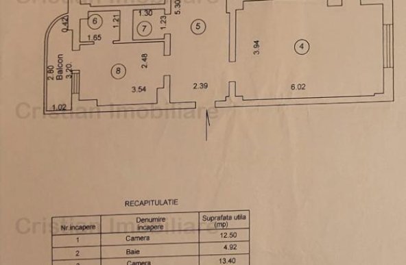 ESPLANADA Vedere Dunare  92 mp Renovat 3 cam  2 balcoane de 12 m, etaj intermediar