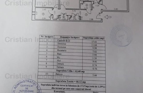 3 camere confort 1 DECOMANDAT 2 bai etaj 3  Calarasi IV