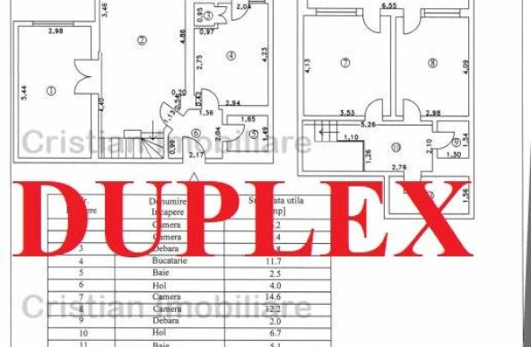 115 mp CALARASILOR Primarie DUPLEX - 4 camere 