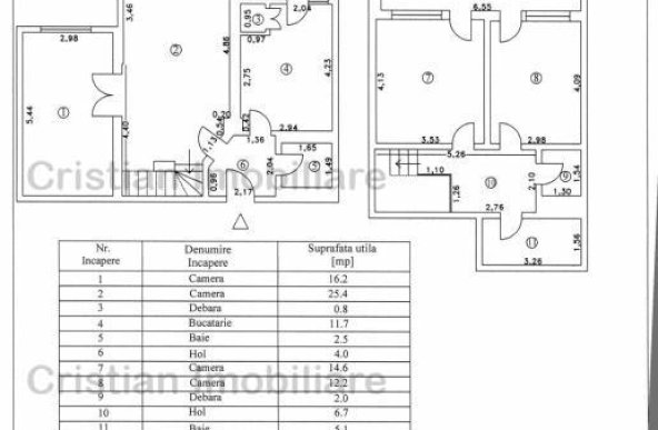 115 mp CALARASILOR Primarie DUPLEX - 4 camere 