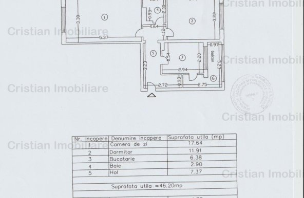 PARTER+ balcon MOBILAT - UTILAT 2 cam Conf 1 Decomandat Victorie-Gara