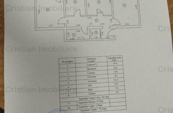 SPATIOS si FRUMOS  3 camere 75mp conf I DECOMANDAT Etaj 2 Progresu