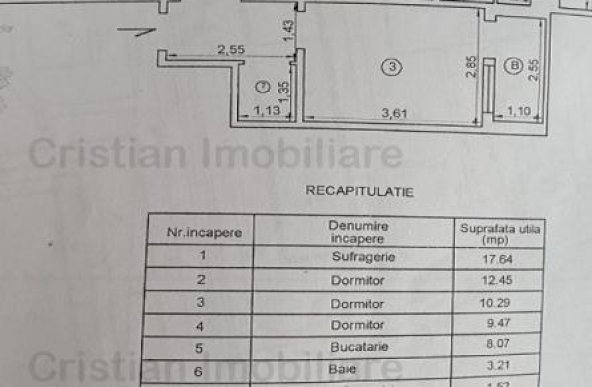 Ap. 4 cam, zona Plantelor, etaj intermediar, LIBER, merita vazut!