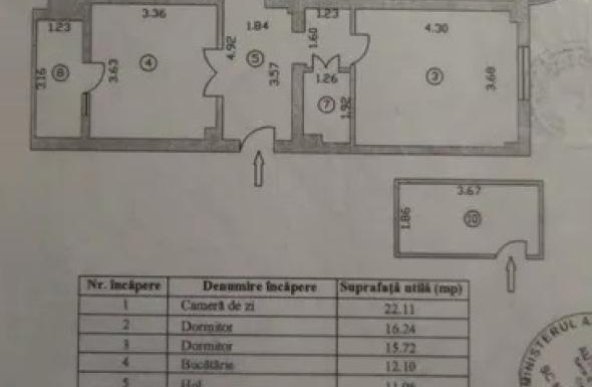 ULTRACENTRAL Ap 3 cam conf 1 decomandat foarte spatios