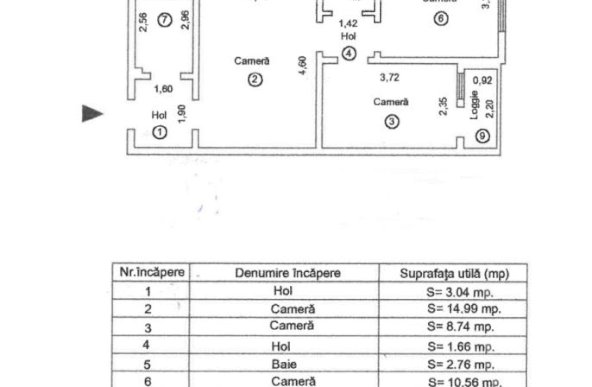 AP 3 camere, Viziru 1, PARTER+ 2 balcoane, Confort 2