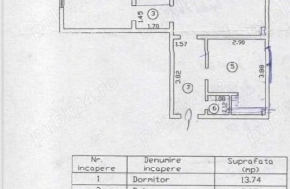  Ap 2 cam conf 1 Buzaului Foarte Spatios 62 mp etaj 2 mobilat si utilat