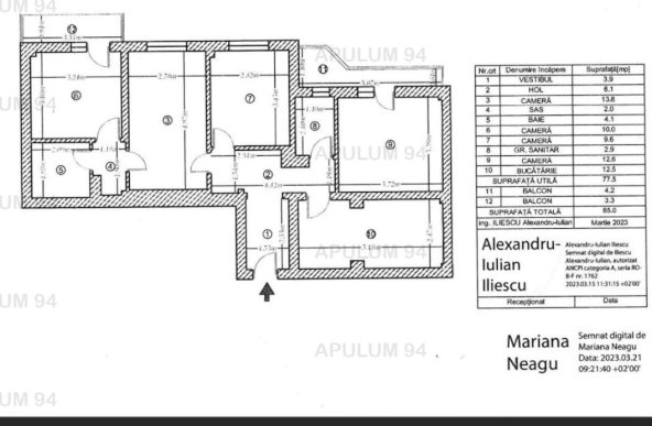 Vanzare Apartament 4 camere ,zona Colentina ,strada Poiana cu Aluni ,nr 3 ,125.000 €