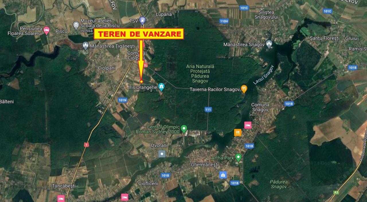 Vanzare Teren Constructii ,zona Ciolpani ,strada Mihai Eminescu ,nr DN1L ,148.864 €