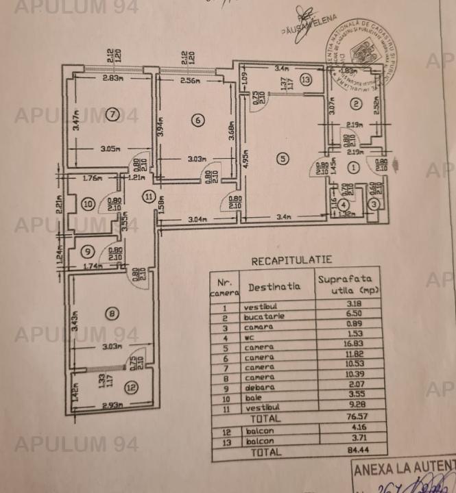 Vanzare Apartament 4 camere ,zona Cotroceni ,strada Iuliu Maniu ,nr 61 ,107.000 €