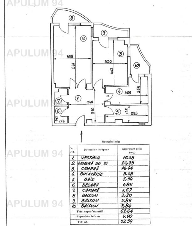 Vanzare Apartament 2 camere ,zona Unirii ,strada Bulevardul Unirii ,nr 70 ,220.000 €