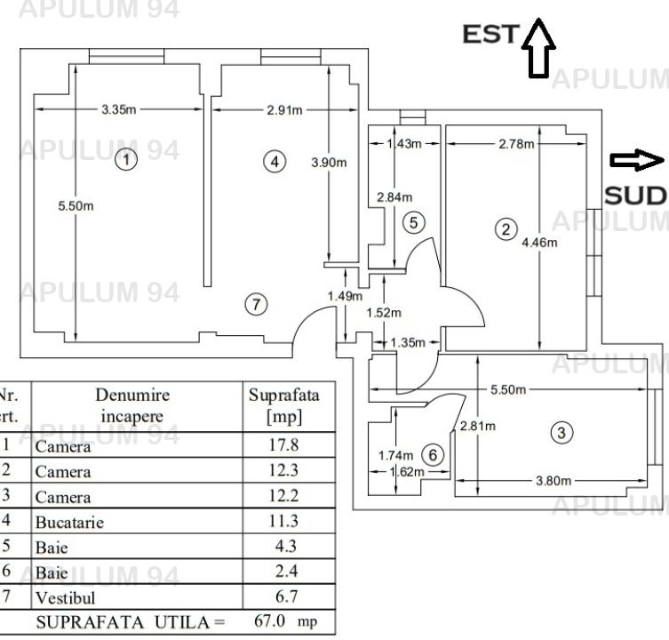 Inchiriere Apartament 3 camere ,zona Berceni ,strada Calea Vacaresti ,nr 338 ,600 € /luna 