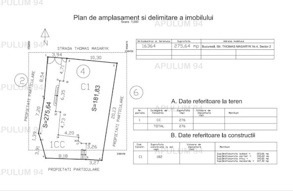 Vanzare Casa/Vila 14 camere ,zona Universitate ,strada Thomas Masaryk ,nr 4 ,1.400.000 €