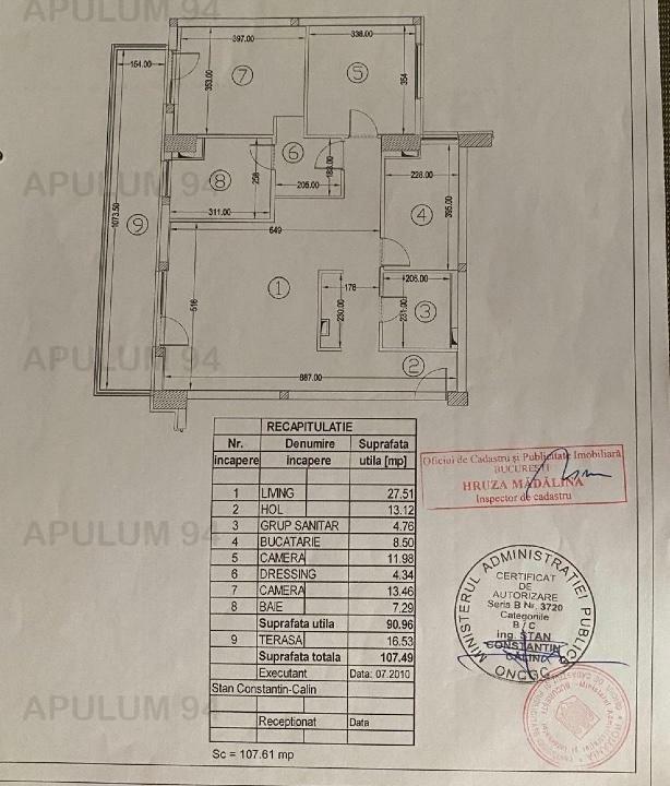 Vanzare Apartament 3 camere ,zona Carol ,strada Dumitru Tacu ,nr 28 ,310.000 €