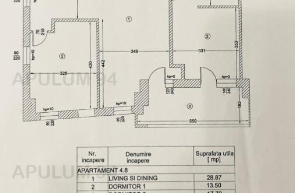 Inchiriere Apartament 3 camere ,zona Unirii ,strada Apolodor ,nr 12-14 ,1.750 € /luna 