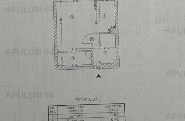 Vanzare Garsoniera ,zona Nerva Traian ,strada Vlaicu Voda ,nr 23 ,77.000 €