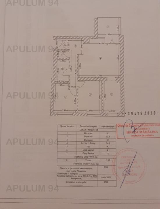 Vanzare Apartament 3 camere ,zona Floreasca ,strada Dambovicioara ,nr 1 ,275.000 €