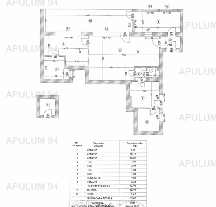 Vanzare Apartament 3 camere ,zona Rosetti ,strada Sfintilor ,nr 10 ,120.000 €