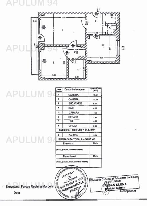 Vanzare Apartament 2 camere ,zona Timpuri Noi ,strada Calea Vacaresti ,nr 207 ,127.000 €