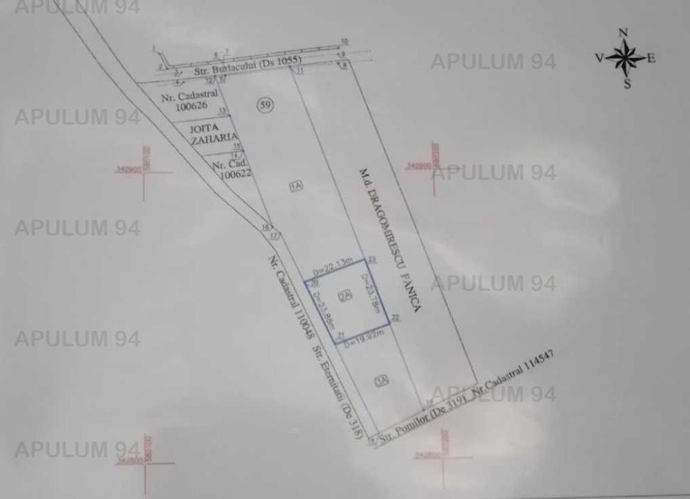 Vanzare Teren Constructii ,zona Tamasi ,strada Unirii ,nr 5 ,55.000 €