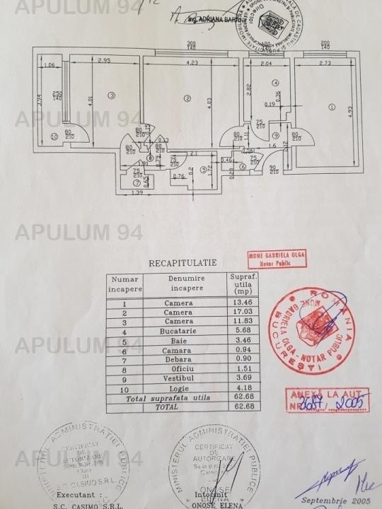 Vanzare Apartament 3 camere ,zona 1 Mai ,strada Ion Mihalache ,nr 323 ,114.000 €