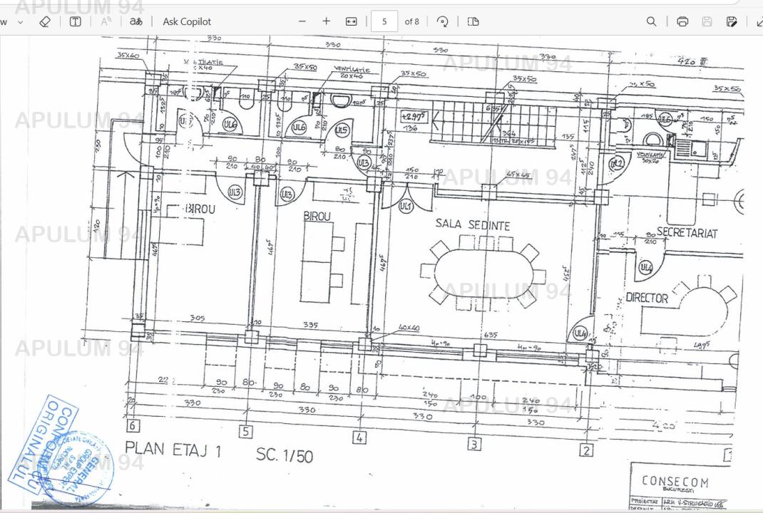 Vanzare Spatiu Birouri 10 camere ,zona Mihai Bravu ,strada Esarfei ,nr 93 ,750.000 €