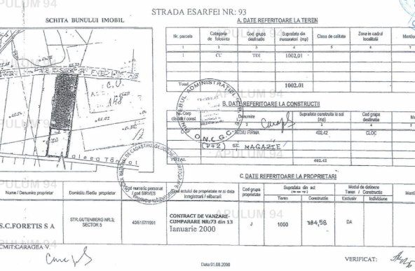 Vanzare Spatiu Birouri 10 camere ,zona Mihai Bravu ,strada Esarfei ,nr 93 ,750.000 €