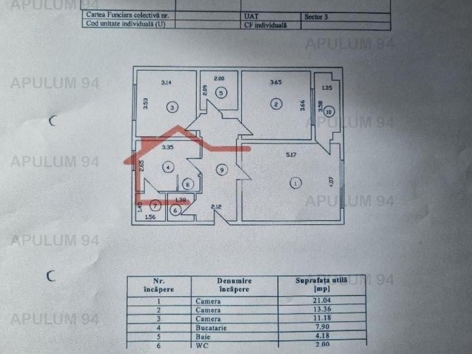 Vanzare Apartament 3 camere ,zona Calea Calarasilor ,strada Agricultori ,nr 120 ,185.000 €