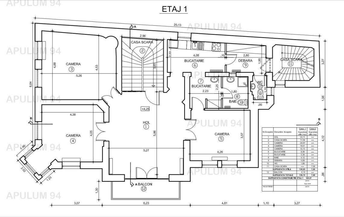 Vanzare Casa/Vila 14 camere ,zona Universitate ,strada Thomas Masaryk ,nr 4 ,1.140.000 €