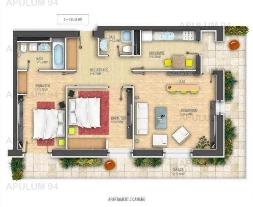 Vanzare Apartament 3 camere ,zona Vacaresti ,strada Gladitei ,nr -- ,258.000 €