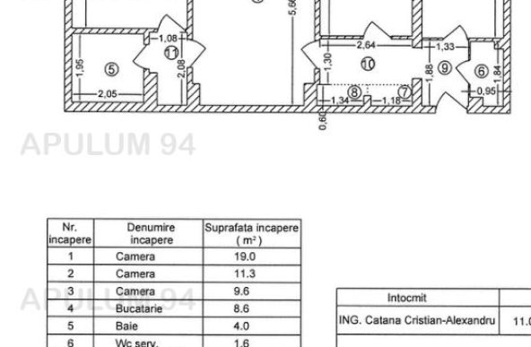 Vanzare Apartament 3 camere ,zona Dristor ,strada Ramnicu Valcea ,nr 14 ,127.000 €