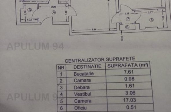 Apartament 2 camere, 47mp, zona Brancoveanu Piata Sudului