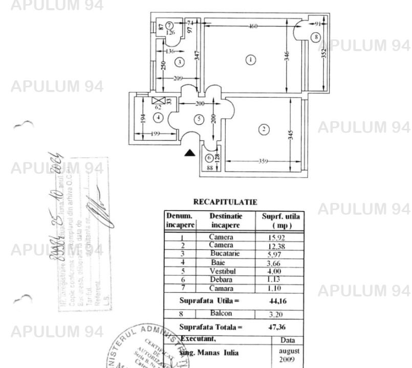 Vanzare Apartament 2 camere ,zona Berceni ,strada Sura Mare ,nr 1 ,74.000 €