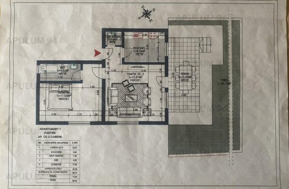 Vanzare Apartament 2 camere ,zona Popesti-Leordeni ,strada Paraul Rece ,nr 4Cbis ,110.000 €