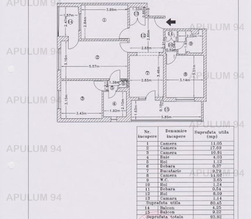 Vanzare Apartament 4 camere ,zona Aparatorii Patriei ,strada Mariuca ,nr 6 ,180.000 €