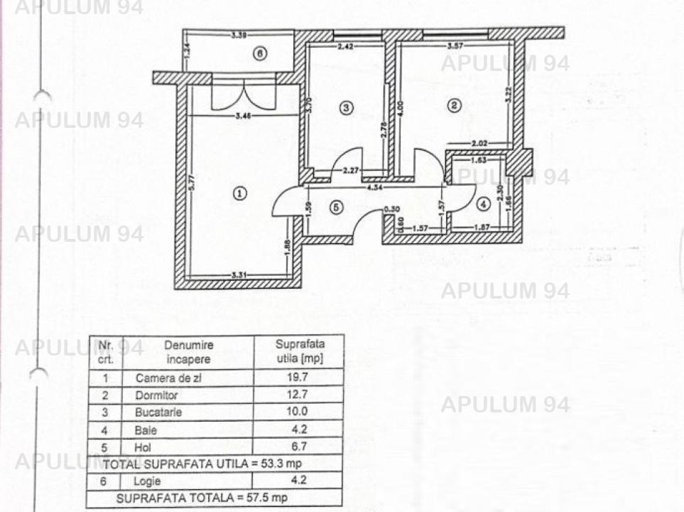 Vanzare Apartament 2 camere ,zona Aparatorii Patriei ,strada Drumul Dealul Alunis ,nr 21 ,98.000 €