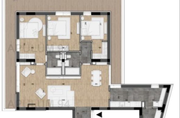 Apartament 4 camere + Terasa 94mp / Licurg 2 / Cartierul Armenesc