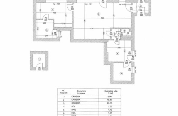 Vanzare Apartament 3 camere ,zona Rosetti ,strada Sfintilor ,nr 10 ,105.000 €