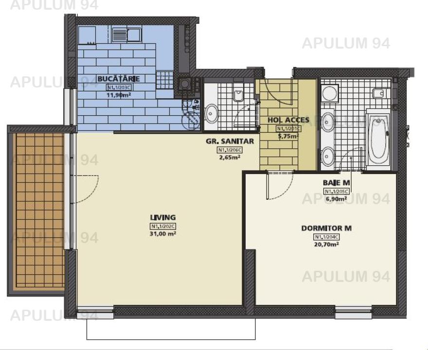 Inchiriere Apartament 2 camere ,zona Baneasa ,strada Agronomiei ,nr 7 ,1.100 € /luna 