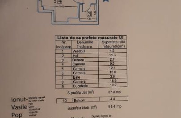 Vanzare Apartament 4 camere ,zona Bragadiru ,strada Florilor ,nr 11 ,87.000 €