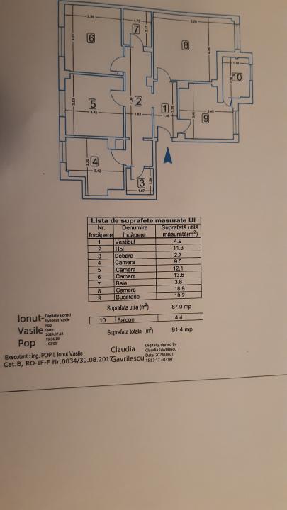 Vanzare Apartament 4 camere ,zona Bragadiru ,strada Florilor ,nr 11 ,87.000 €