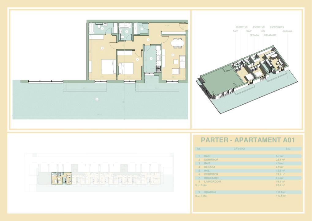 Vanzare Apartament 3 camere ,zona Theodor Pallady ,strada Drumul Gura Garlitei ,nr 34 ,181.316 €