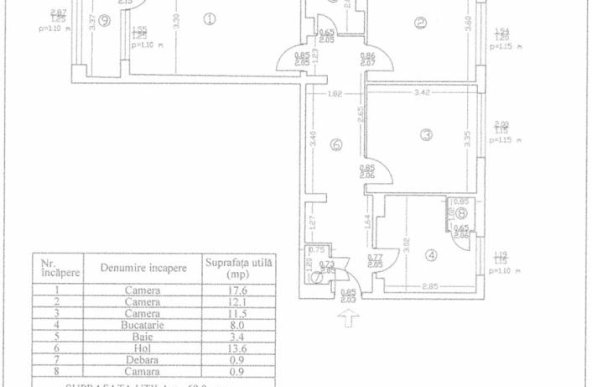 Vanzare Apartament 3 camere ,zona Baba Novac ,strada Mihai Bravu ,nr 292 ,116.000 €