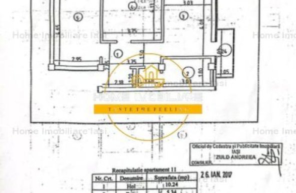 Bloc nou , ap 2 camere, decomandat, etaj 2/4, 64mp , V.Lupului.