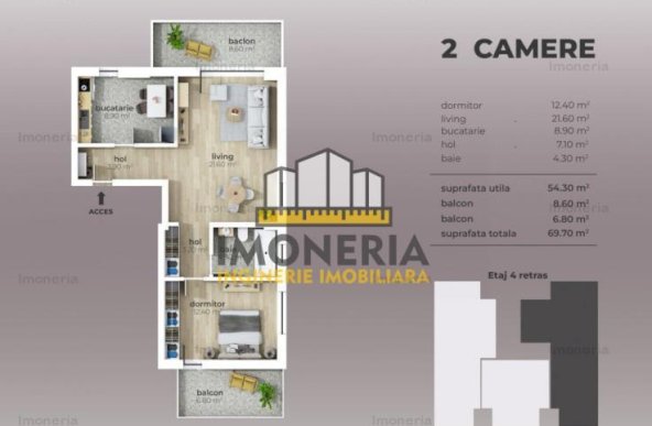  2 camere Nr. 15 | metrou Aparatorii Patriei | Comision 0% | Mutare rapida! 