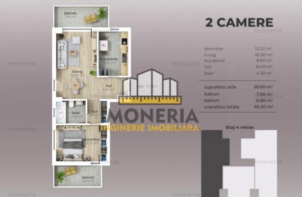  2 camere Nr. 15 | metrou Aparatorii Patriei | Comision 0% | Mutare rapida! 