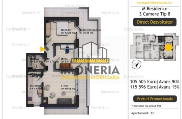 Imobil Premium | Metrou Aparatorii Patriei 600m | Pompe de caldura | Comision 0%