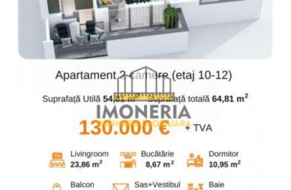  2 camere spatioase | 74 mpu | metrou Mihai Bravu la 2 minute