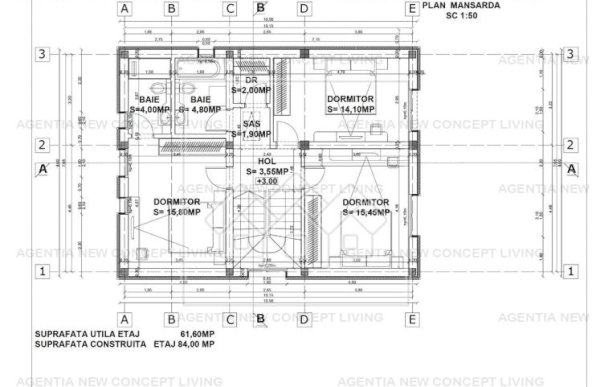 Casa individuala de vanzare in Sibiu - 4 camere, 3 bai - intabulata