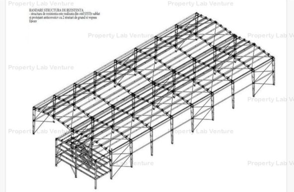 Spatiu industrial hala depozit 393mp Buftea DN7, Ifov